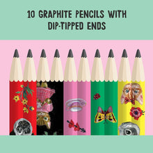 Load image into Gallery viewer, Fancy Fauna: 10 Graphite Pencils
