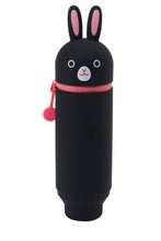 Load image into Gallery viewer, PuniLabo Stand Up Pen Case: Gray Cat