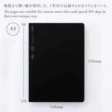 Load image into Gallery viewer, Stalogy 365DAYS NOTEBOOK A5 BLACK (S4101)