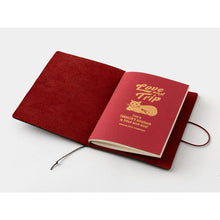 Load image into Gallery viewer, TRAVELER'S notebook Passport Size LOVE AND TRIP Red