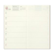 Load image into Gallery viewer, Traveler's notebook Diary Weekly and Memo 2024