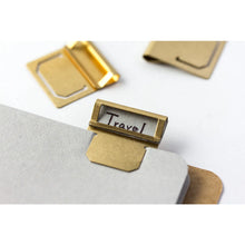 Load image into Gallery viewer, Traveler's Company Brass Index Clips