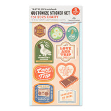 Load image into Gallery viewer, TRAVELER'S notebook Customize Sticker Set for Diary 2025