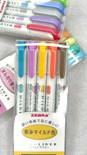 Load image into Gallery viewer, Zebra Mildliner Highlighter Broad and Fine Point Tip 5 Pack