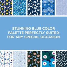 Load image into Gallery viewer, Marimekko Notes (Blues)
