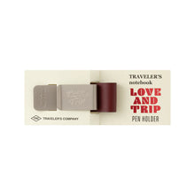 Load image into Gallery viewer, TRAVELER&#39;S notebook Pen Holder LOVE AND TRIP Red
