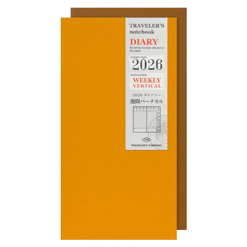 TRAVELER'S notebook 2026 Weekly Vertical (Regular Size)