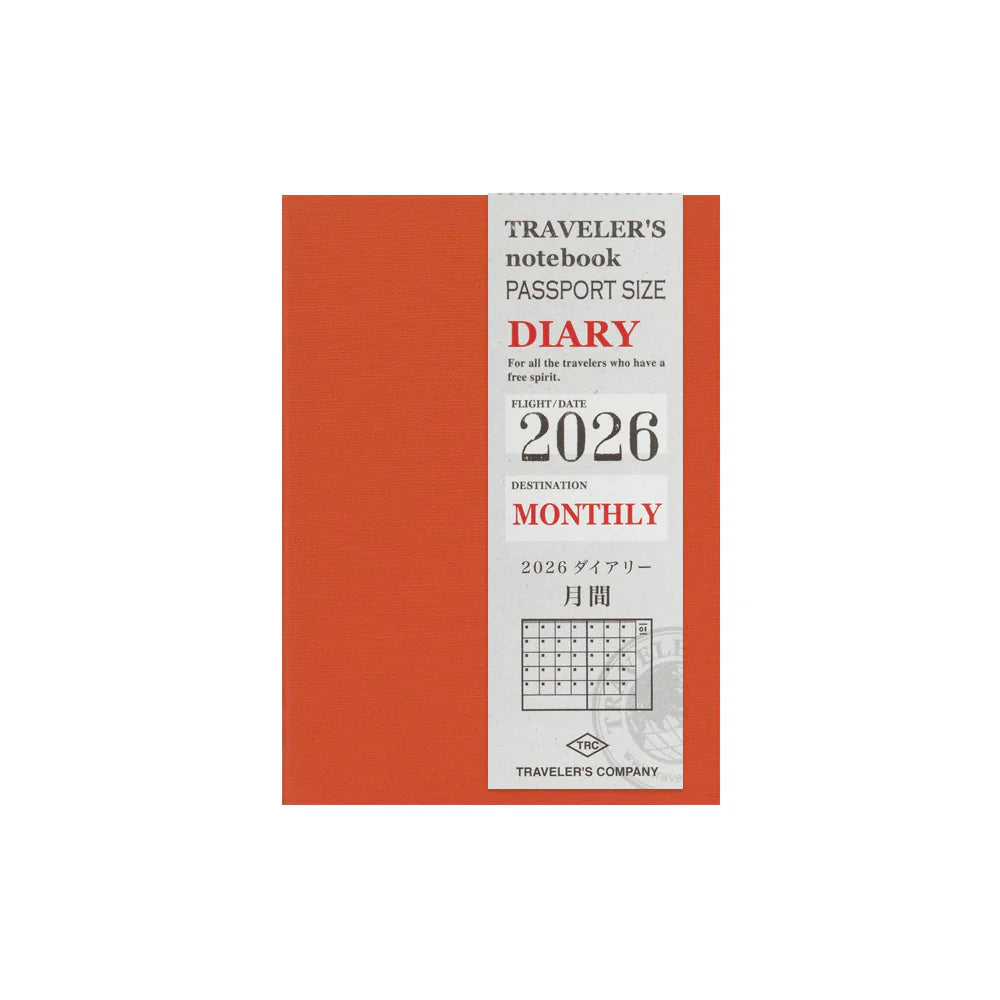 TRAVELER'S notebook 2026 Monthly (Passport Size)