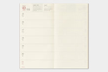 Load image into Gallery viewer, Traveler's Company 2027 Diary Weekly plus Memo Regular Size
