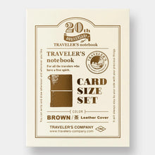 Load image into Gallery viewer, TRAVELER'S COMPANY 20th Anniversary Card Size Set Brown $98.00
