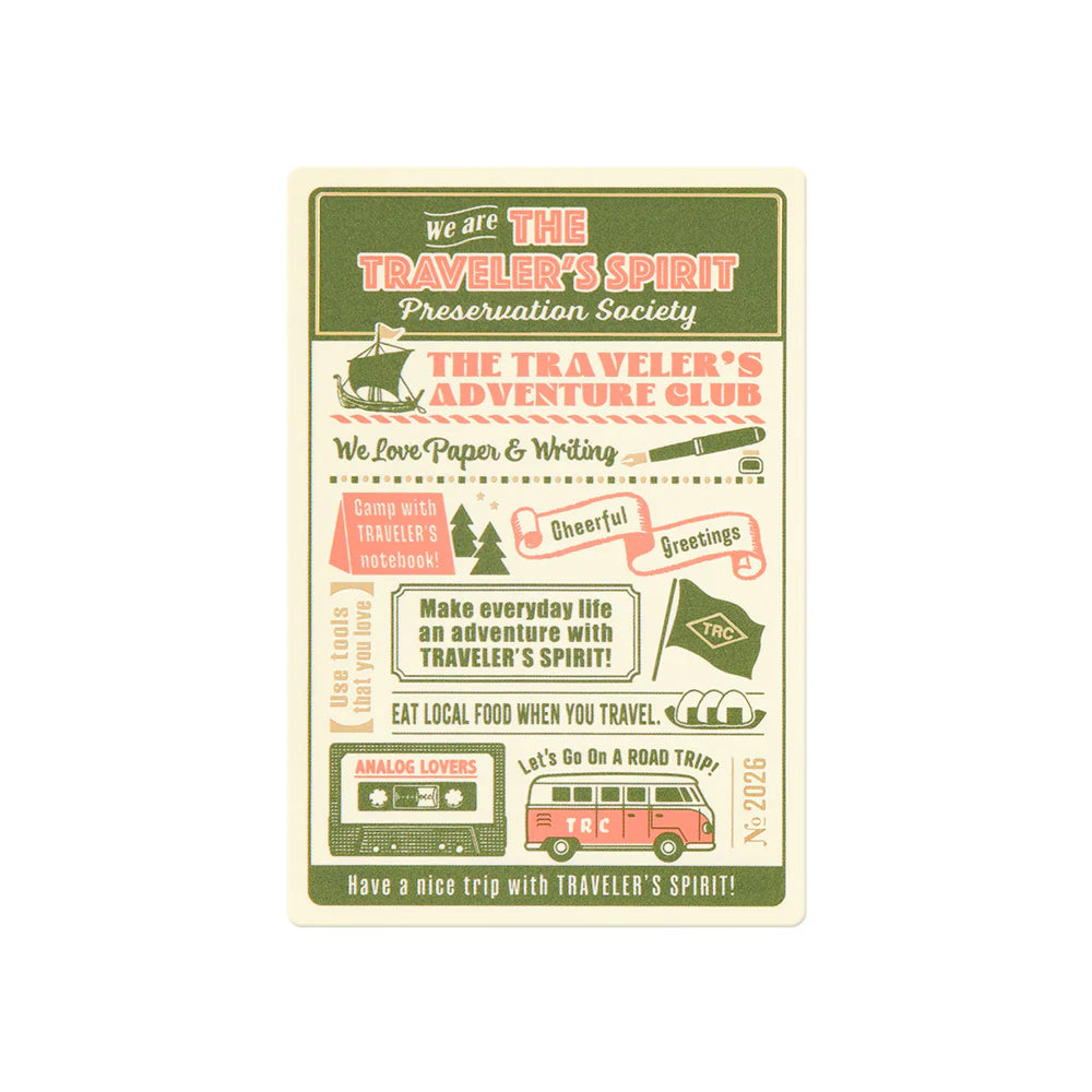 TRAVELER'S notebook Plastic Sheet 2026 (Passport Size)