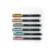 Load image into Gallery viewer, Faber Castell Metallic Markers Set of 6

