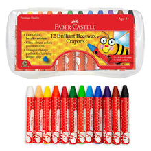 Load image into Gallery viewer, 12 Brilliant Beeswax Crayons in Storage Case for Kids
