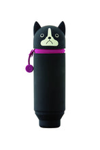 Load image into Gallery viewer, PuniLabo Stand Up Pen Case: Gray Cat
