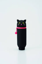 Load image into Gallery viewer, PuniLabo Stand Up Pen Case: Gray Cat
