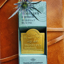 Load image into Gallery viewer, Traveler&#39;s Notebook Brass Clip
