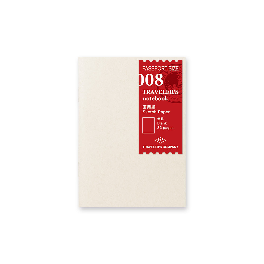 Traveler's Notebook Passport Size 008 Filler Sketch Paper