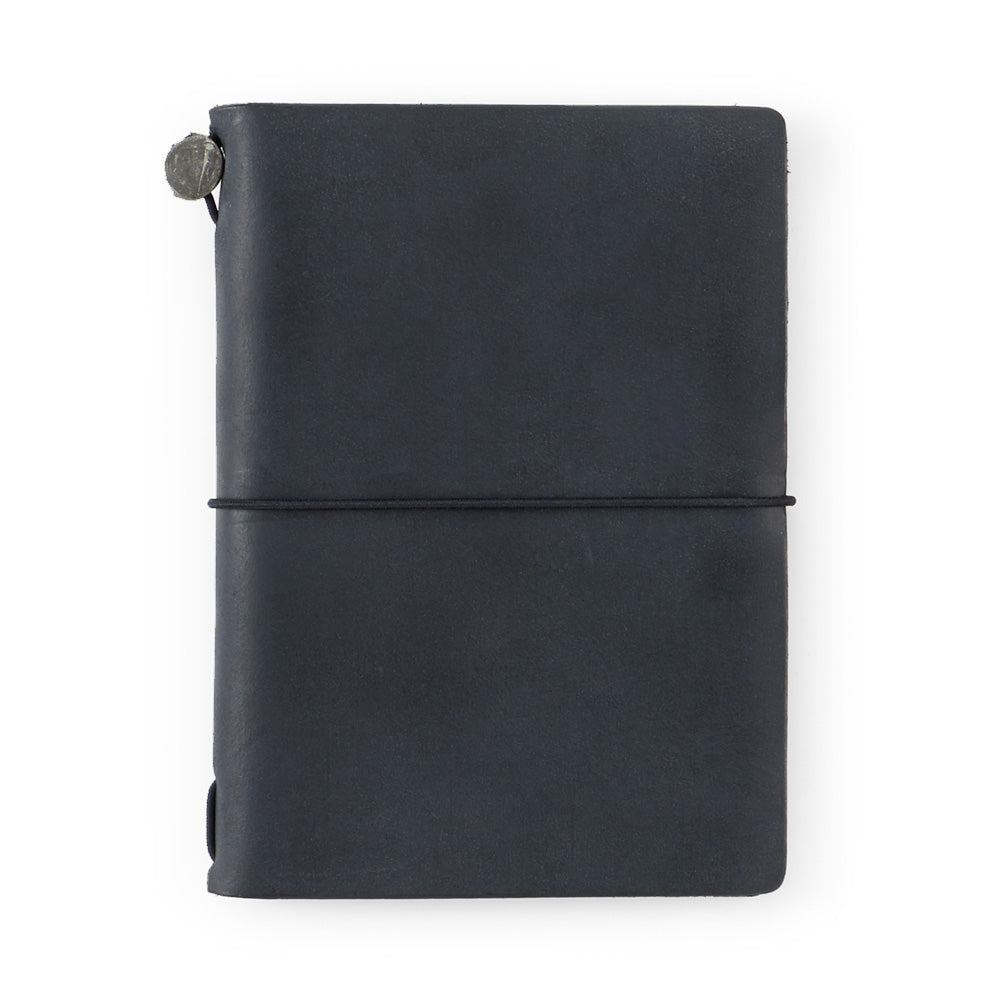 Traveler's Notebook Passport Size Cover Black Leather